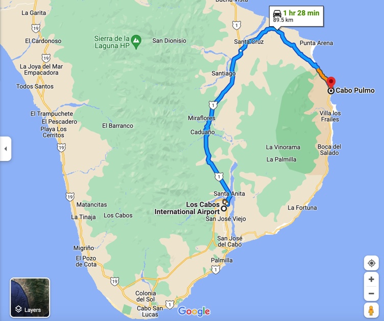 Route to Cabo Pulmo